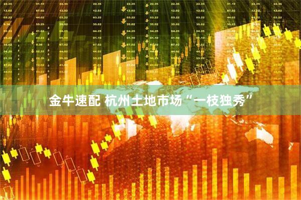 金牛速配 杭州土地市场“一枝独秀”