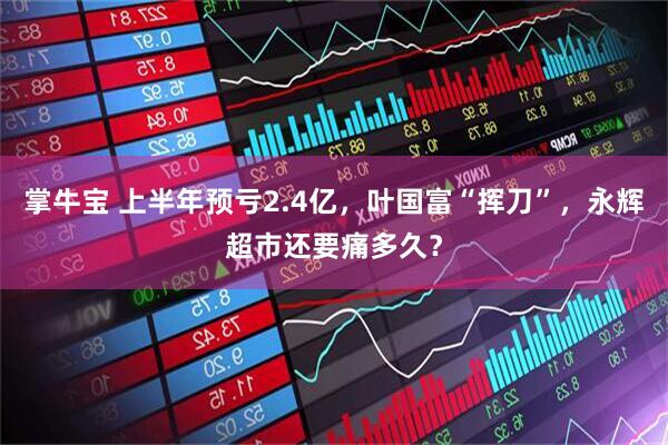 掌牛宝 上半年预亏2.4亿，叶国富“挥刀”，永辉超市还要痛多久？